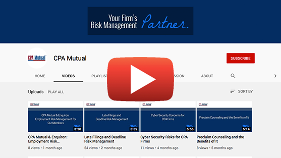 Screenshot of CPA Mutual YouTube videos page
