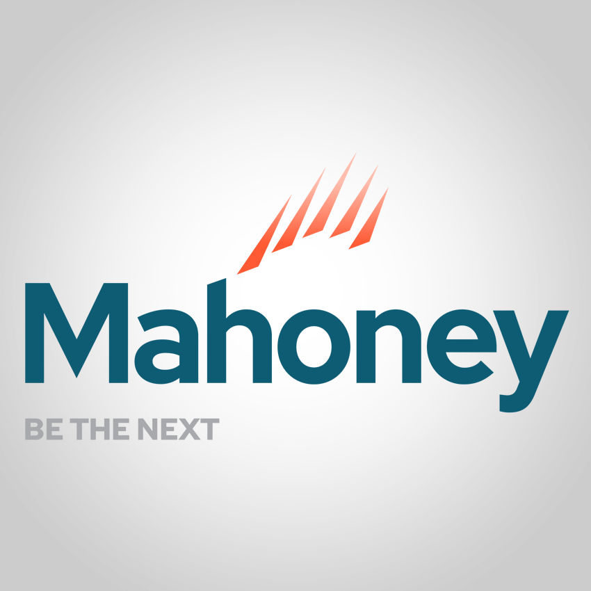 Mahoney "Be the Next" logo treatment